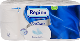 Delicate toalettpapír, Gentle Feeling, 16 tekercs, 3 rétegű Regina