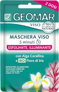 Maschera viso 5 minuti esfoliante illuminante GEOMAR