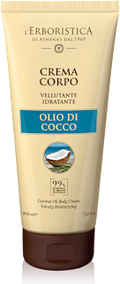 Crema corpo vellutante idratante con olio di cocco L'ERBORISTICA