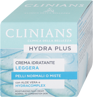 Crema viso idratante leggera Hydra Plus  CLINIANS