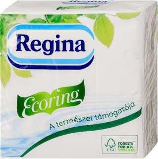 Szalvéta Ecoring, fehér, 1 rétegű Regina