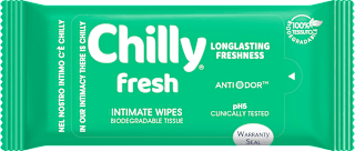 Vlhčené utierky na intímnu hygienu fresh Chilly