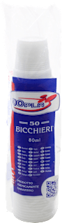 Bicchieri 80ml DOPLA