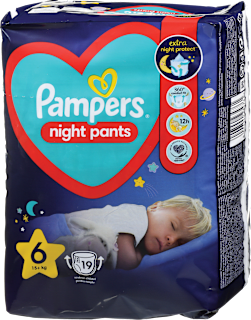 Гащички Night Pants 6 (15+ кг) Pampers