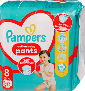 Bugyipelenka jumbo pack, 8-as méret, 17+kg Pampers active baby