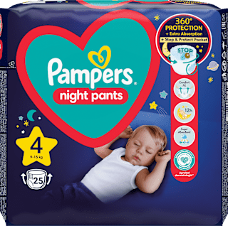 plenkové kalhotky Night, velikost 4 Pampers night pants