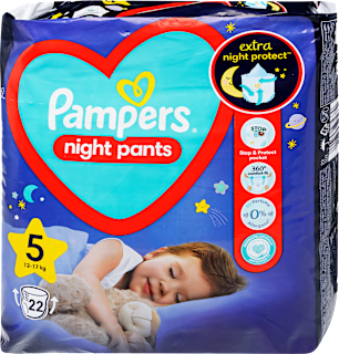 Night Pants, éjszakai bugyipelenka 12-17kg Pampers