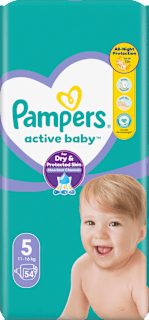 Plienky veľkosť 5 (11 - 16 kg) Pampers active baby