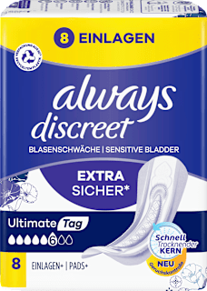 discreet Einlagen Inkontinenz Ultimate Tag always