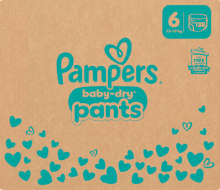 Baby Pants Baby Dry Gr.6 Extra Large (13-19 kg), Monatsbox Pampers