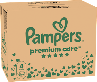 Plienky veľkosť 4 (9 - 14 kg) - mesačné balenie Pampers Premium Care
