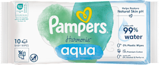 Feuchttücher Aqua, Reisegröße Pampers Harmonie