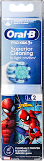 Fogkefe pótfej Pro Kids 3 éves kortól  Spiderman Oral-B