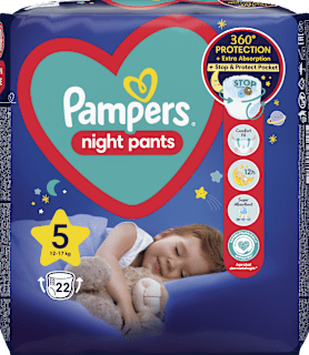 Pieluchomajtki na noc rozmiar 5, 12-17 kg Pampers