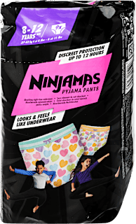Ninjamas pants, bugyipelenka, 27-43kg, szív Ninjamas