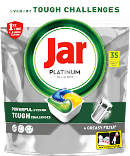 Kapsule za strojno pomivanje posode Platinum All In One Jar