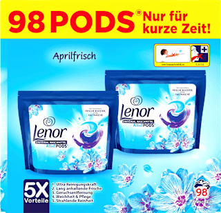 Vollwaschmittel Pods Aprilfrisch Lenor