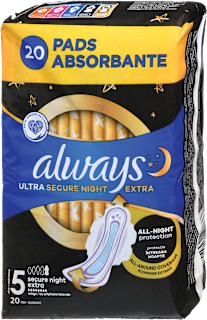 ultra secure night higijenski ulošci always