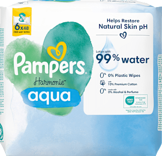 Feuchttücher Harmonie Aqua (6x48 St) Pampers Harmonie
