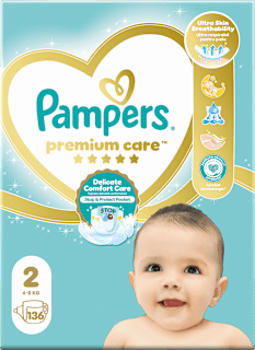 Scutece premium care numărul 2 4-8 kg Pampers Premium Care
