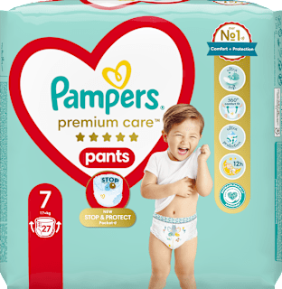 plenkové kalhotky Premium Care, velikost 7 Pampers Premium Care