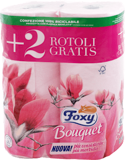 Carta igienica Bouquet 3 veli Foxy
