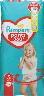 Hlačne plenice 360°, velikost 5 (12-17 kg) Pampers active baby