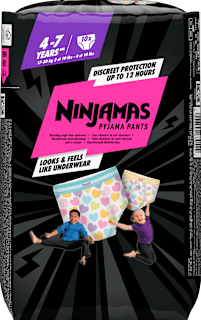 Pyjama Pants pelene-gaćice, vel. 3 (17 – 30 kg) – Heart  Ninjamas