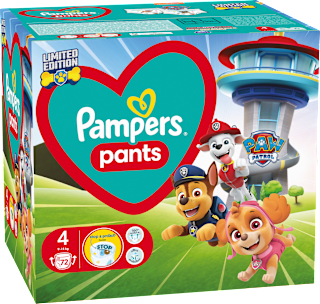 Гащички Paw Patrol, Размер 4 ( 9-15 kg) Pampers