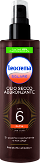 Leocrema olio secco abbronzante SPF6  Leocrema