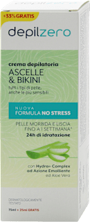 Crema depilatoria ascelle e bikini depilzero