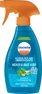 Acqua solare abbronzante menta & aloe vera Leocrema