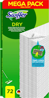 Náhradné suché utierky na podlahu Dry, Mega Pack Swiffer