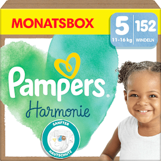 Windeln Gr. 5 Junior (11-16 kg) Monatspackung Pampers Harmonie