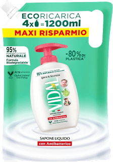 Ricarica sapone liquido antibatterico VIDAL