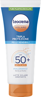 Latte solare idratante Tripla Protezione SPF50+ Leocrema