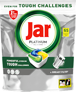 Kapsuly do umývačky riadu Platinum All In One Lemon Jar