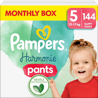 Plienkové nohavičky veľkosť 5 (12 - 17 kg) Monthly Box Pampers Harmonie