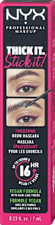 Brow Mascara Thick It. Stick It! 08 Black NYX PROFESSIONAL MAKEUP