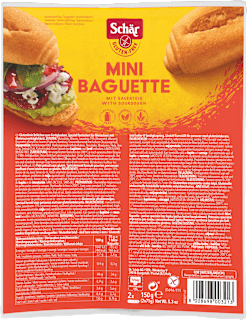 Aufbackbrötchen Mini Baguette glutenfrei (2 Stück) Schär