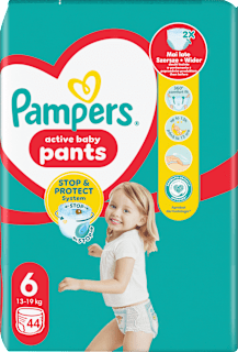Plienkové nohavičky veľkosť 6 (13 - 19 kg) Pampers active baby