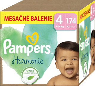 Plienky veľkosť 4 (9 - 14 kg) Monthly Box Pampers Harmonie