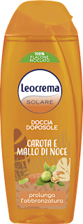 Doccia Doposole carota e mallo di noce Leocrema