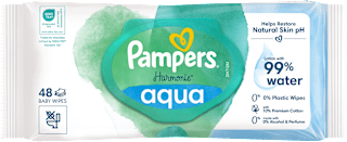 Vlhčené utierky Aqua Pampers Harmonie
