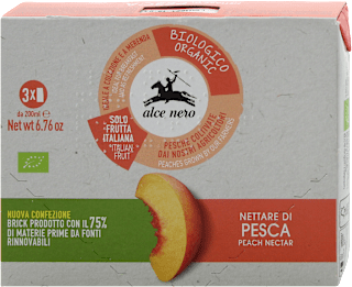Nettare di pesca biologico alce nero