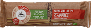 Spaghettoni varietà di grano Cappelli alce nero
