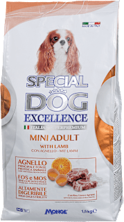 Suha hrana za majhne pse Mini Adult z jagnjetino SPECIAL DOG EXCELLENCE