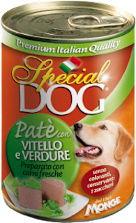 Patè per cani con vitello e verdure  Special DOG