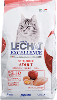 Suha hrana za mačke Adult piščanec LECHAT EXCELLENCE