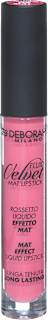Tekoče rdečilo za ustnice Fluid Velvet Mat 08 Classy Mauve DEBORAH MILANO